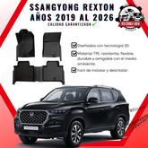 Pisos Calce Perfecto SsangYong Rexton años 2019 al 2026