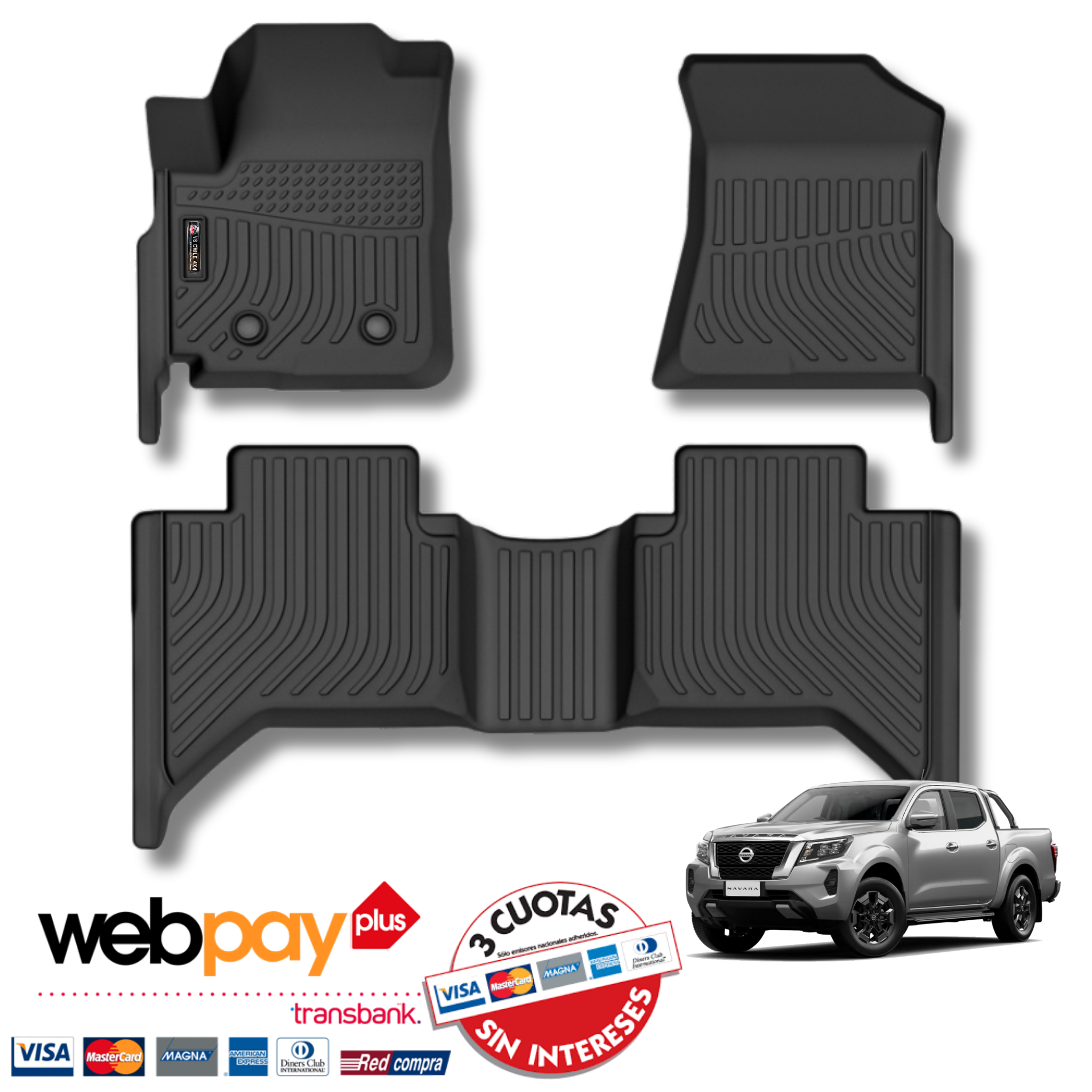 Pisos Calce Perfecto NISSAN NAVARA años 2021 al 2025