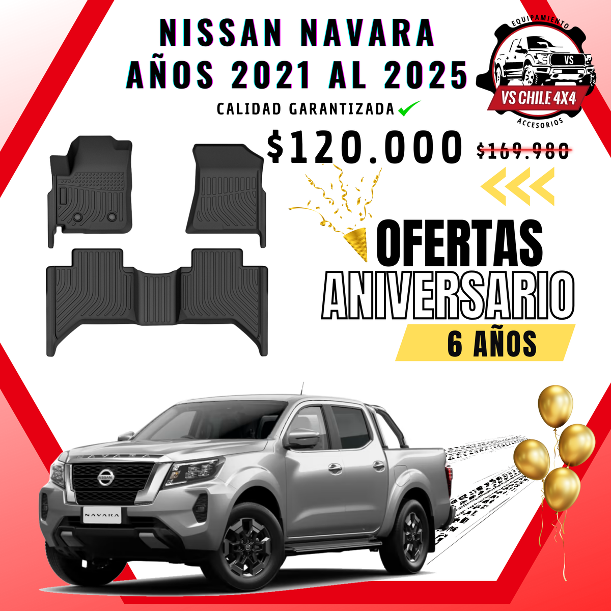 Pisos Calce Perfecto NISSAN NAVARA años 2021 al 2025
