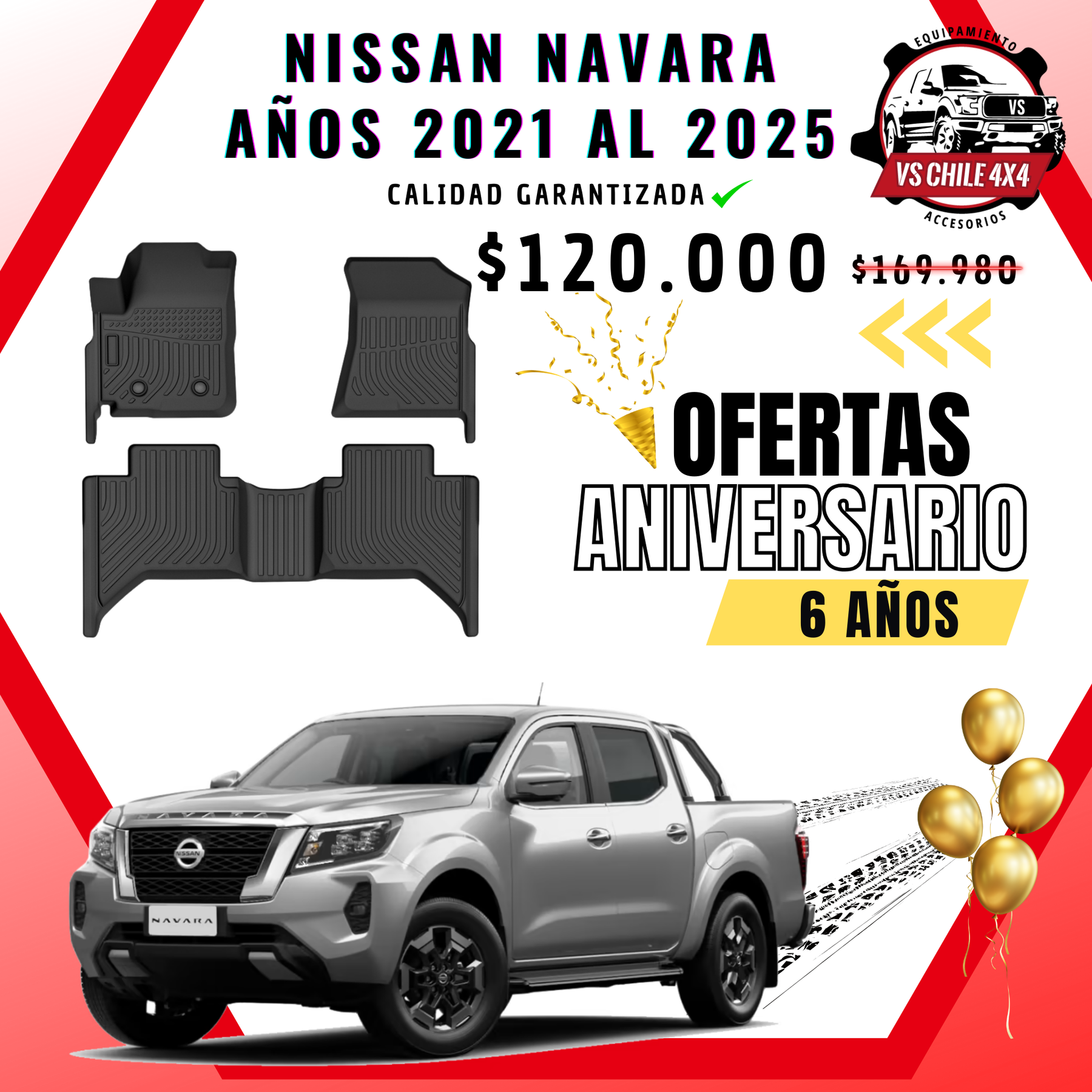 Pisos Calce Perfecto NISSAN NAVARA años 2021 al 2025