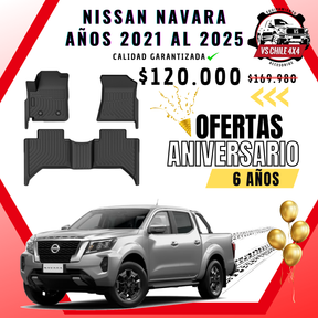 Pisos Calce Perfecto NISSAN NAVARA años 2021 al 2025