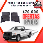 Pisos Calce Perfecto Ford F150 cabina simple  2009 - 2014