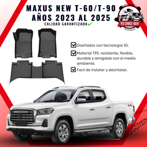 Pisos Calce Perfecto Maxus New T60 / T90 Doble Cabina (2023 - 2025)