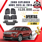 Pisos Calce Perfecto FORD EXPLORER años 2015 al 2019