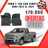 Pisos Calce Perfecto Ford F150 cabina simple 2015 - 2024
