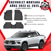 Pisos Calce Perfecto Chevrolet Montana Doble Cabina (2023 - 2025)