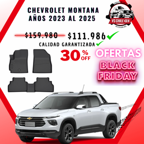 Pisos Calce Perfecto Chevrolet Montana Doble Cabina (2023 - 2025)