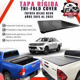 Tapa Plegable Rígida Toyota Hilux 2015 al 2025