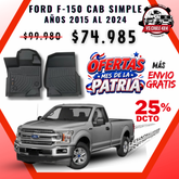 Pisos Calce Perfecto Ford F150 cabina simple 2015 - 2024