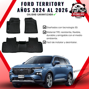Pisos Calce Perfecto Ford Territory AÑOS 2024 AL 2026