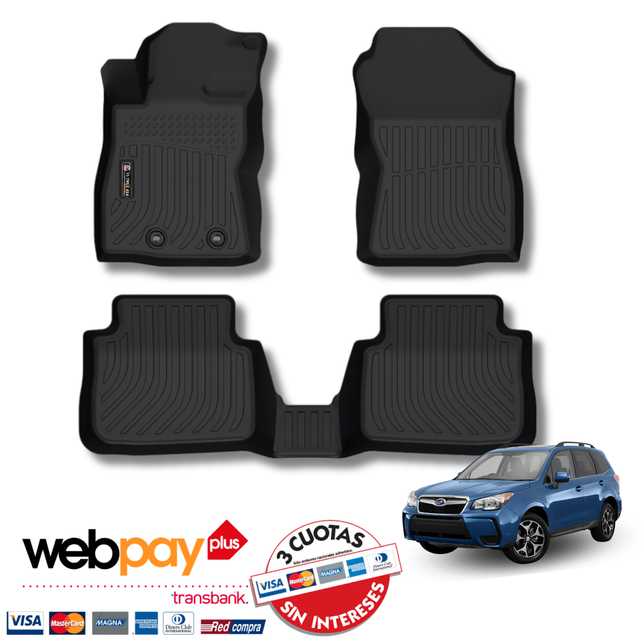 Pisos Calce Perfecto Subaru Forester Años 2013 Al 2018