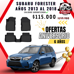Pisos Calce Perfecto Subaru Forester Años 2013 Al 2018