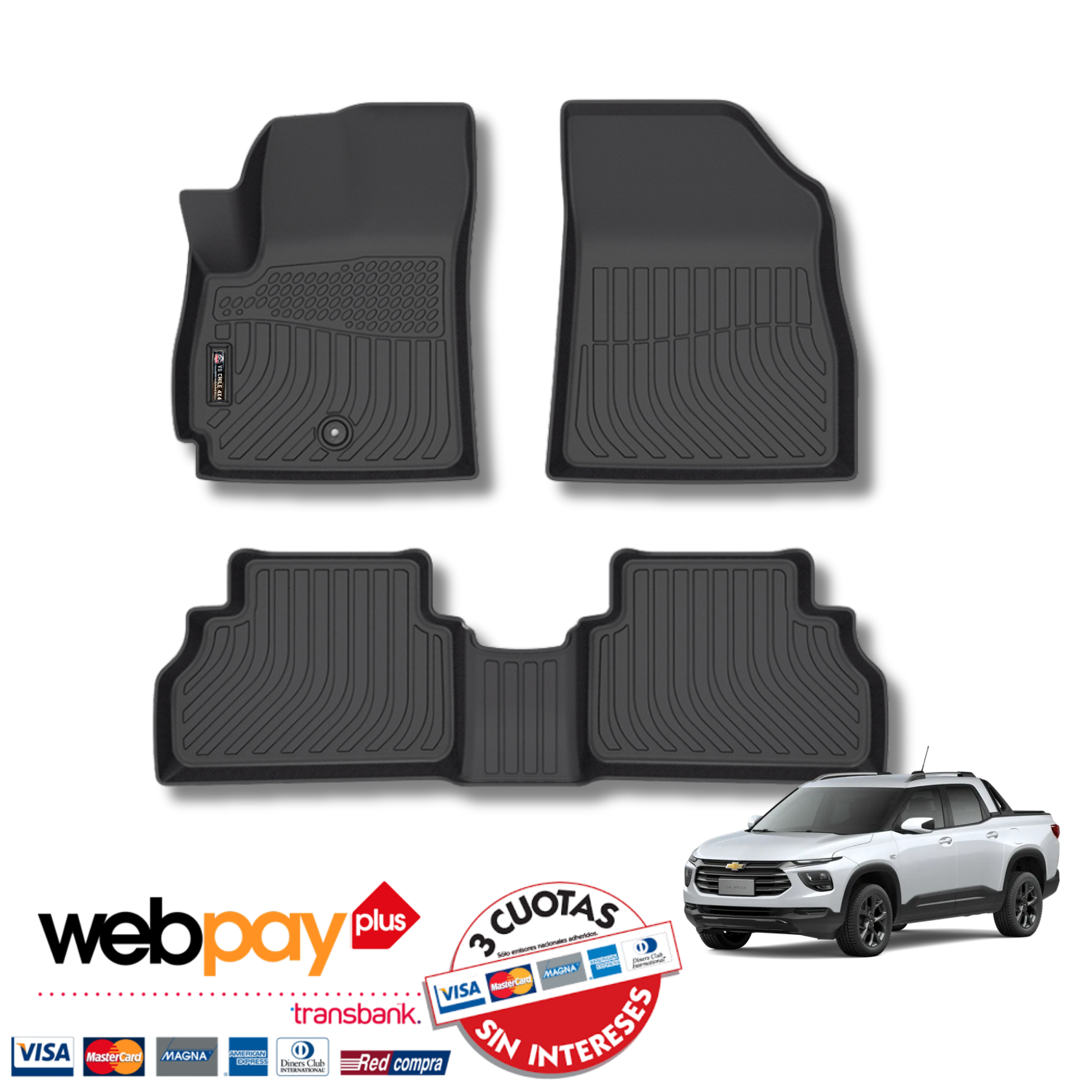 Pisos Calce Perfecto Chevrolet Montana Doble Cabina (2023 - 2025)