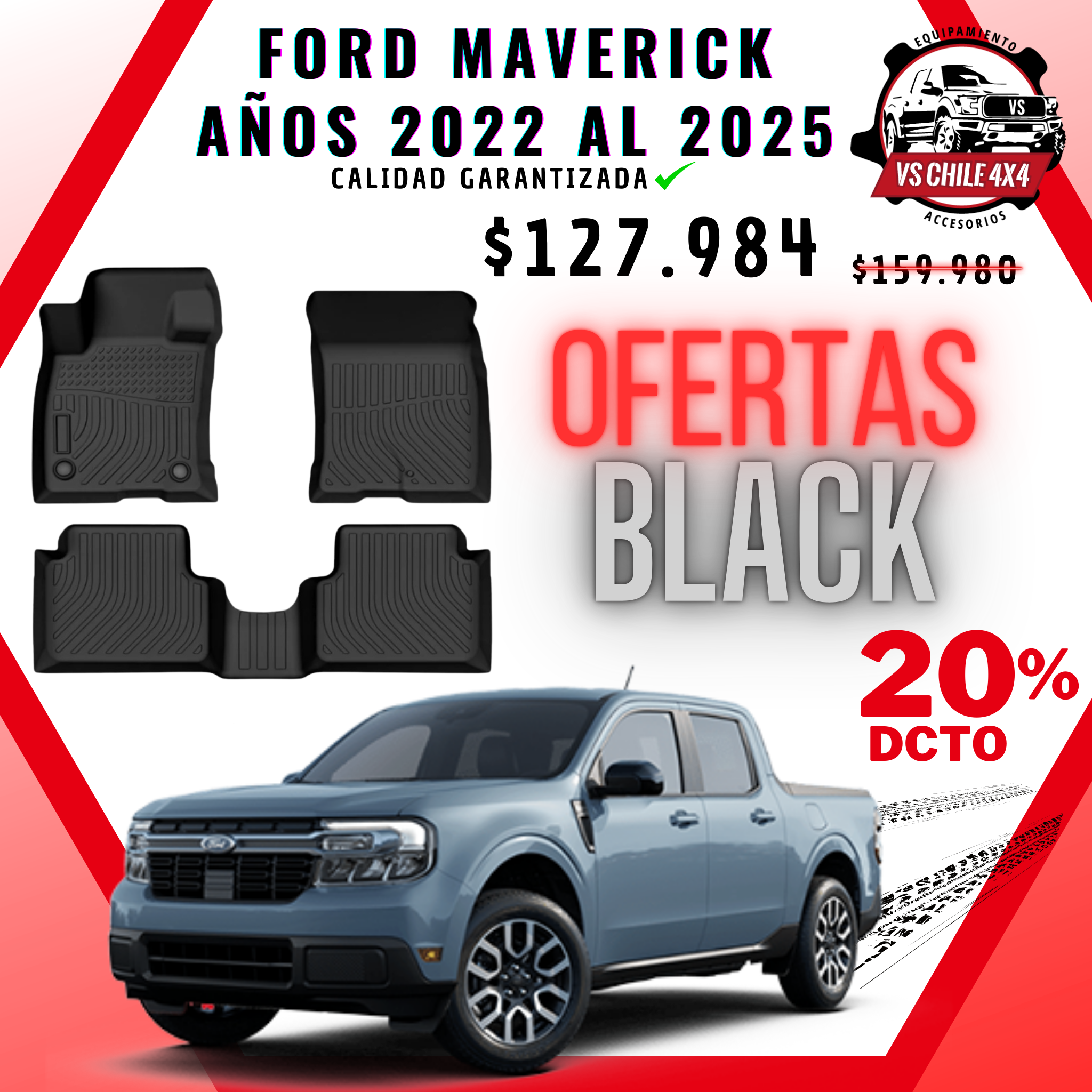 Pisos Calce Perfecto Ford Maverick (2022 - 2025)