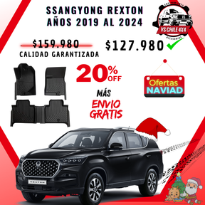 Pisos Calce Perfecto SsangYong Rexton años 2019 al 2024