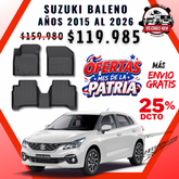 Pisos Calce Perfecto Suzuki Baleno 2015 al 2026