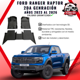 Pisos Calce Perfecto Ford Ranger Raptor 2da Gen (2023 - 2026)