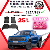 Pisos Calce Perfecto Ford Ranger Raptor 2da Gen (2023 - 2026)