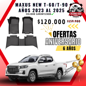 Pisos Calce Perfecto Maxus New T60 / T90 Doble Cabina (2023 - 2025)