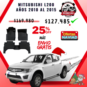 Pisos Calce Perfecto Mitsubishi L200 años 2010 al 2015