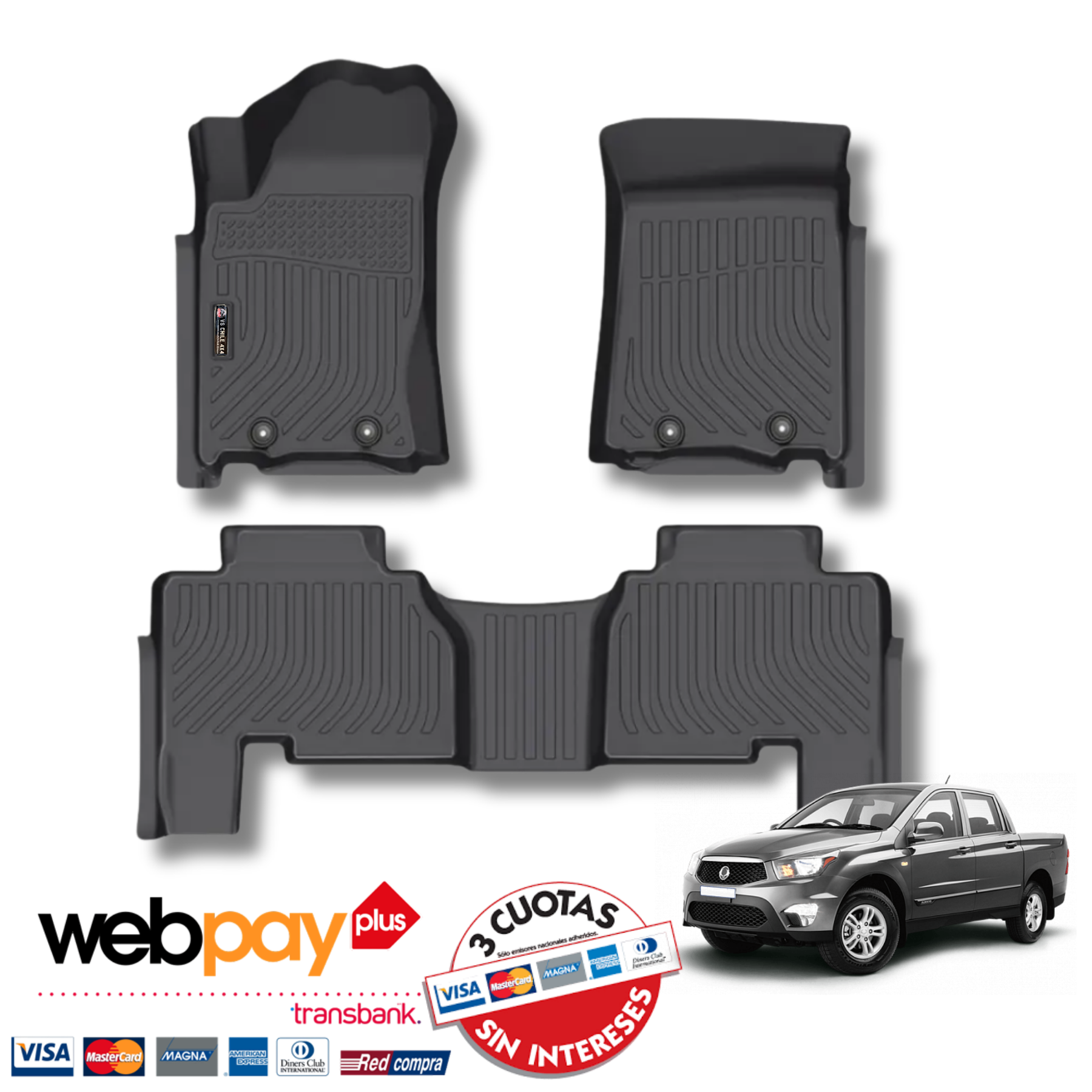 Pisos Calce Perfecto SsangYong Actyon Sport 2006 al 2018