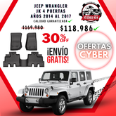 Pisos Calce Perfecto JEEP Wrangler JK 4 puertas años 2014 al 2017