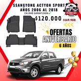 Pisos Calce Perfecto SsangYong Actyon Sport 2006 al 2018