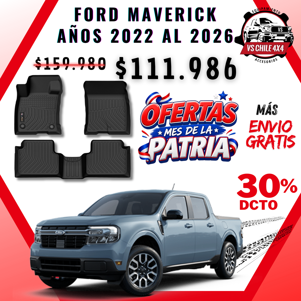 Pisos Calce Perfecto Ford Maverick (2022 - 2026)