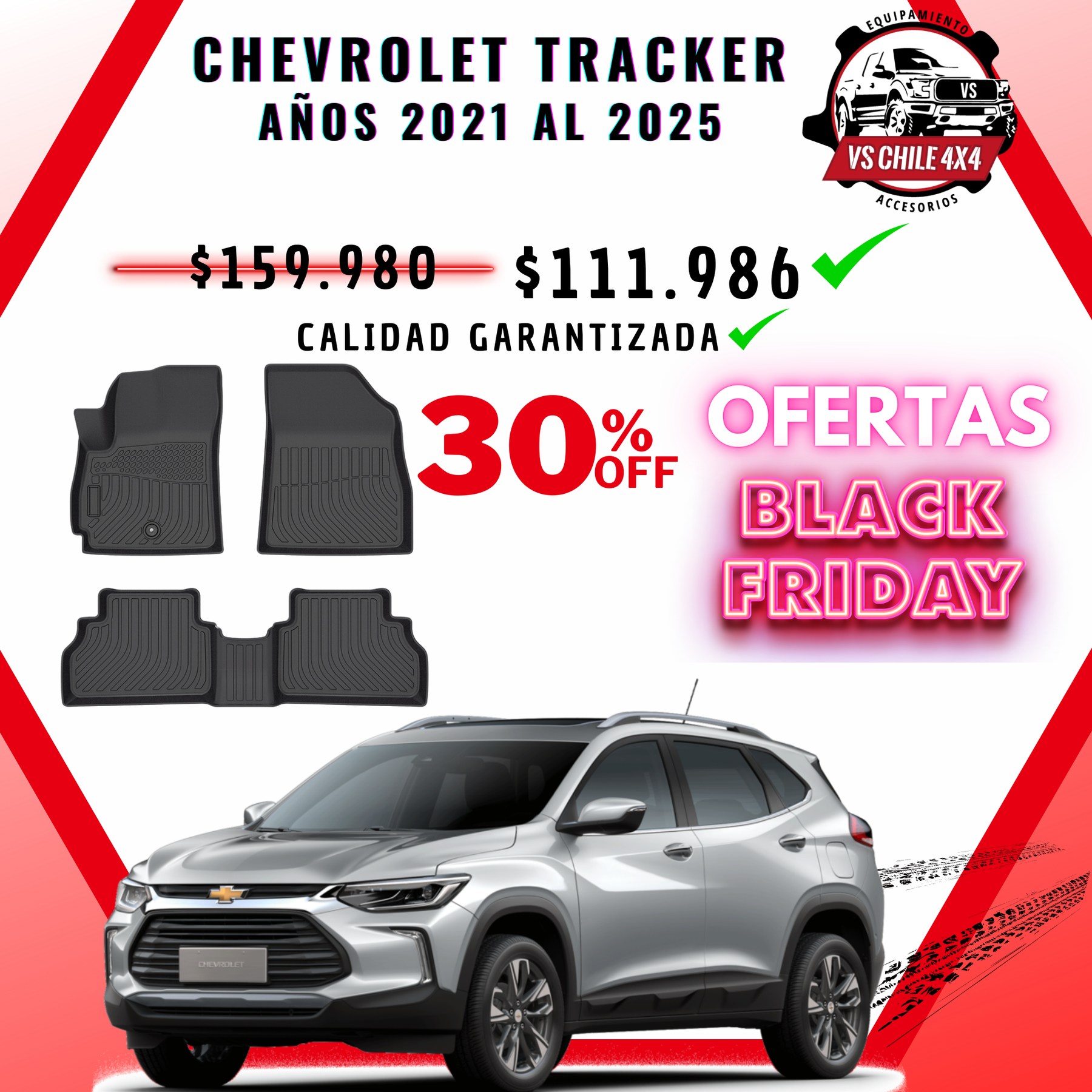 Pisos Calce Perfecto Chevrolet Tracker (2021 - 2025)