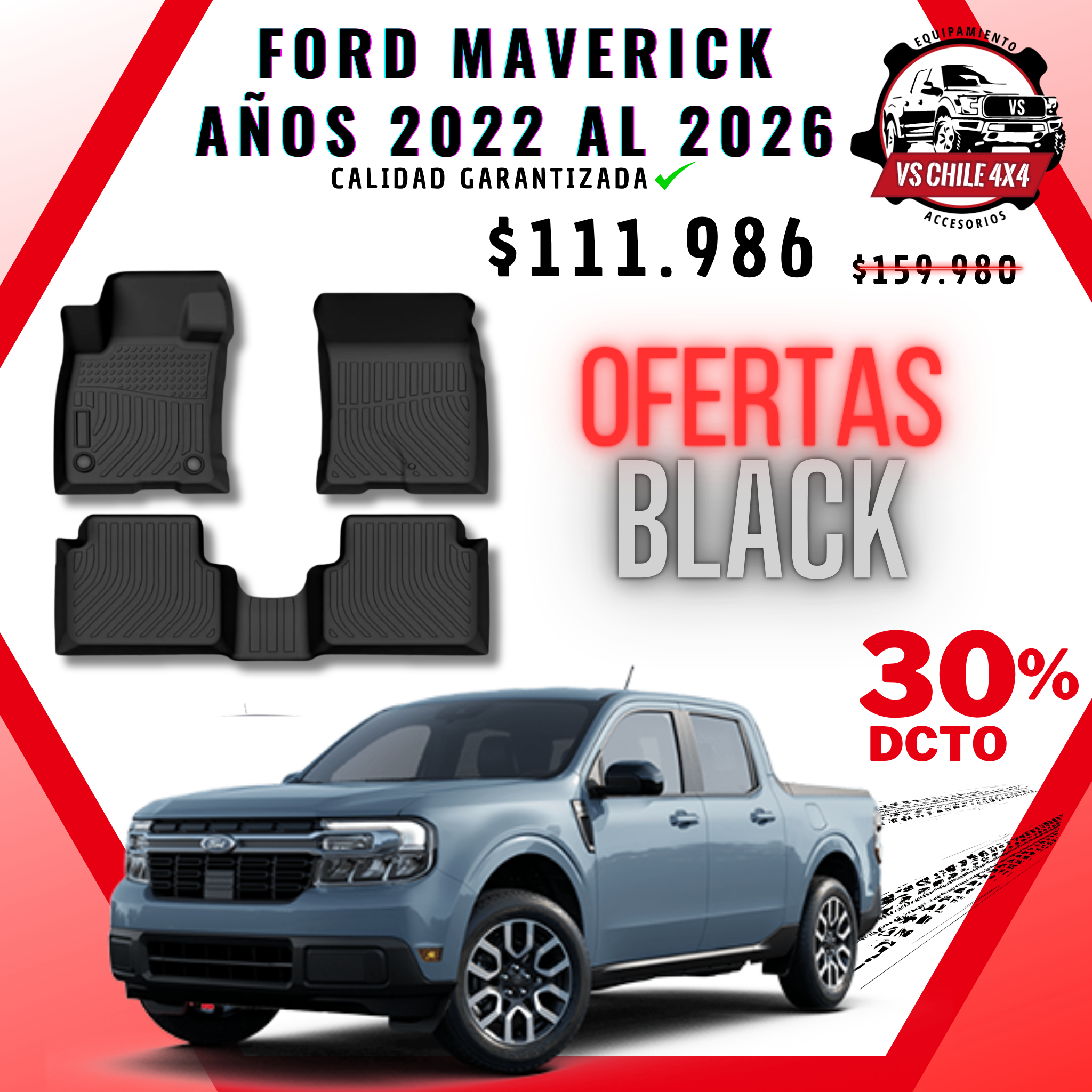 Pisos Calce Perfecto Ford Maverick (2022 - 2026)