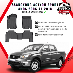 Pisos Calce Perfecto SsangYong Actyon Sport 2006 al 2018