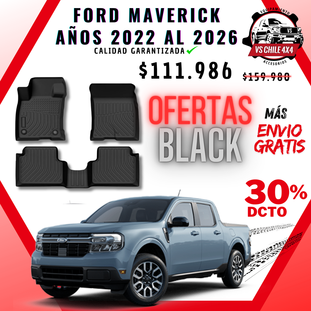 Pisos Calce Perfecto Ford Maverick (2022 - 2026)