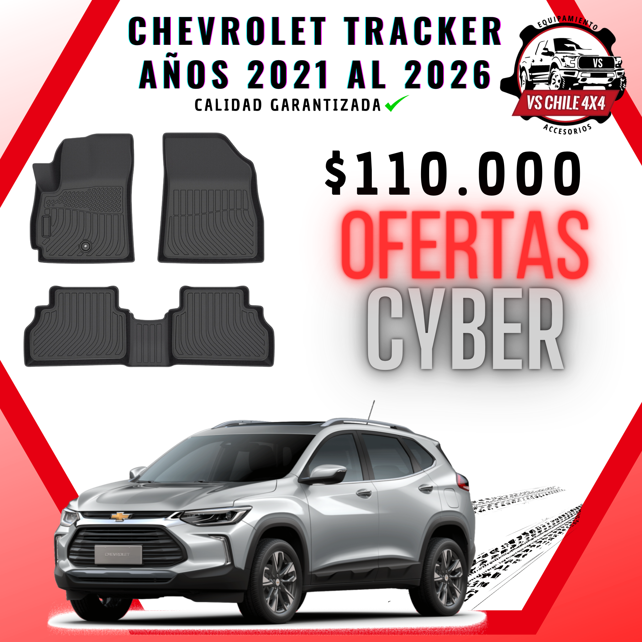 Pisos Calce Perfecto Chevrolet Tracker (2021 - 2026)