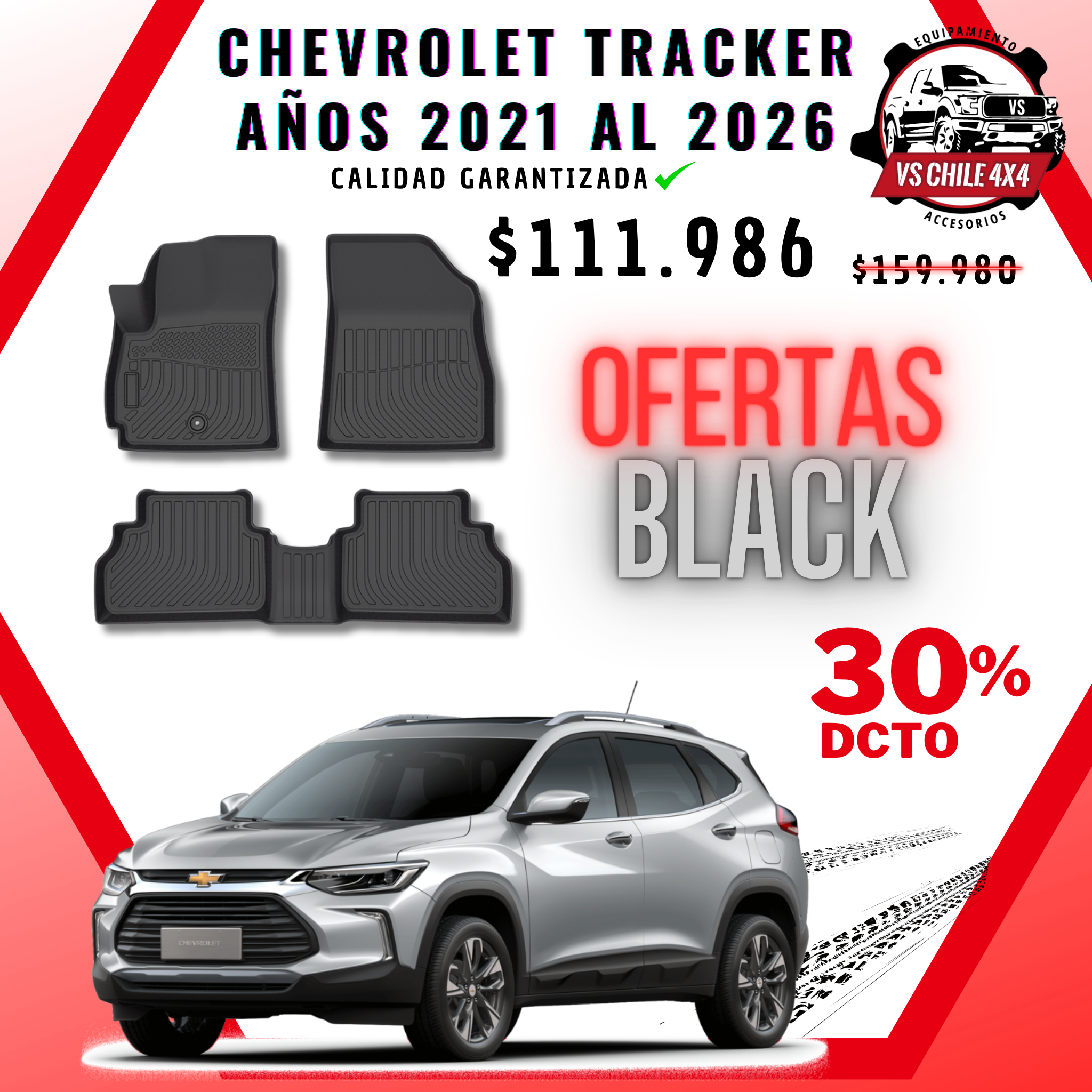 Pisos Calce Perfecto Chevrolet Tracker (2021 - 2026)