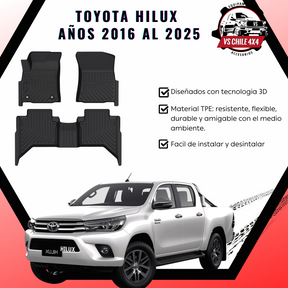 Pisos Calce Perfecto Toyota Hilux años 2016 - 2025