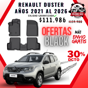 Pisos de Calce Perfecto Renault Duster (2021–2026) — TPE Premium 3D