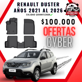 Pisos de Calce Perfecto Renault Duster (2021–2026) — TPE Premium 3D