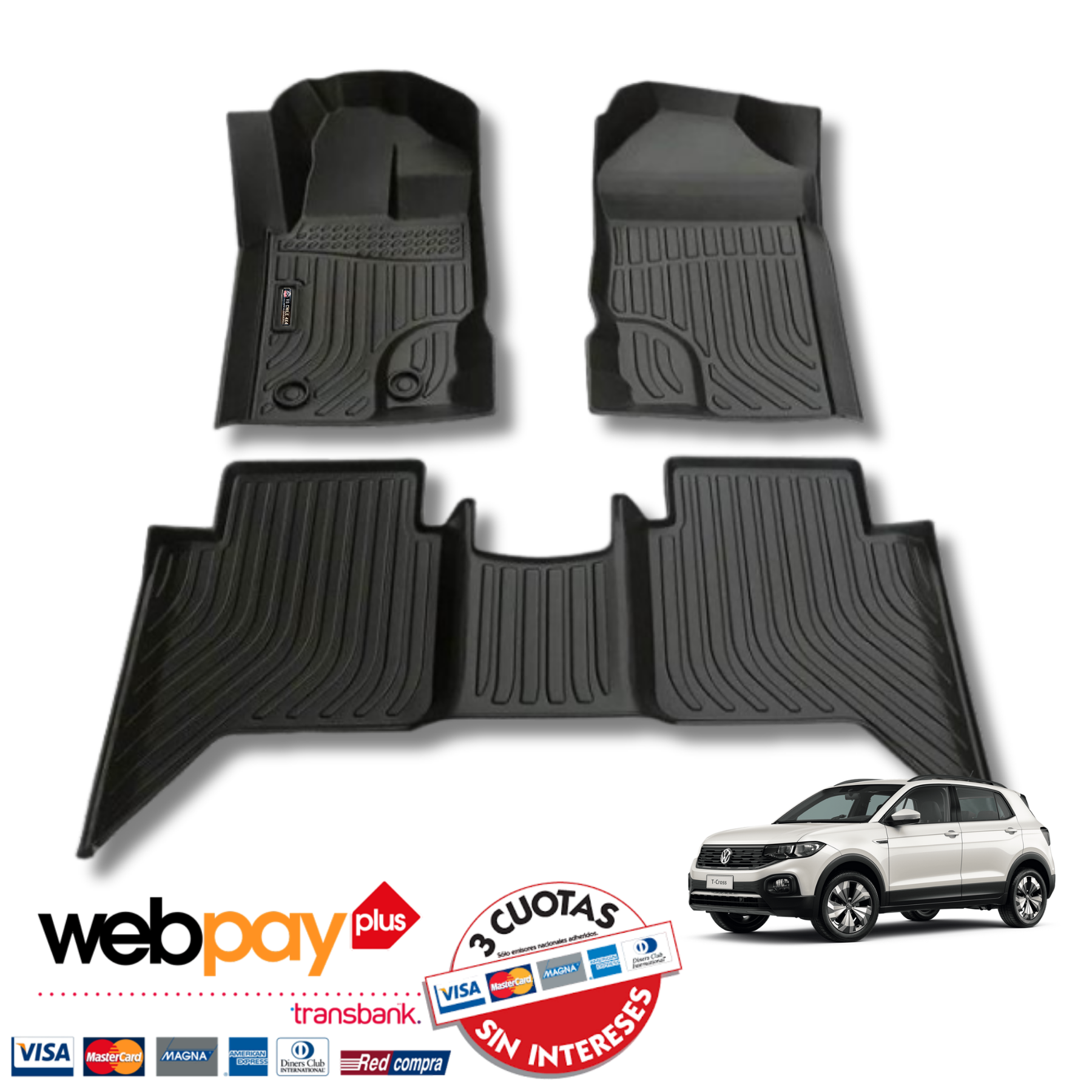 Pisos Calce Perfecto Volkswagen T-Cross (2019 - 2026)