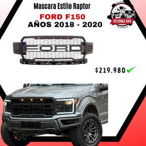 Máscara Estilo Raptor Exclusiva para FORD F150 años 2018 al 2020 Transforma tu Camioneta!