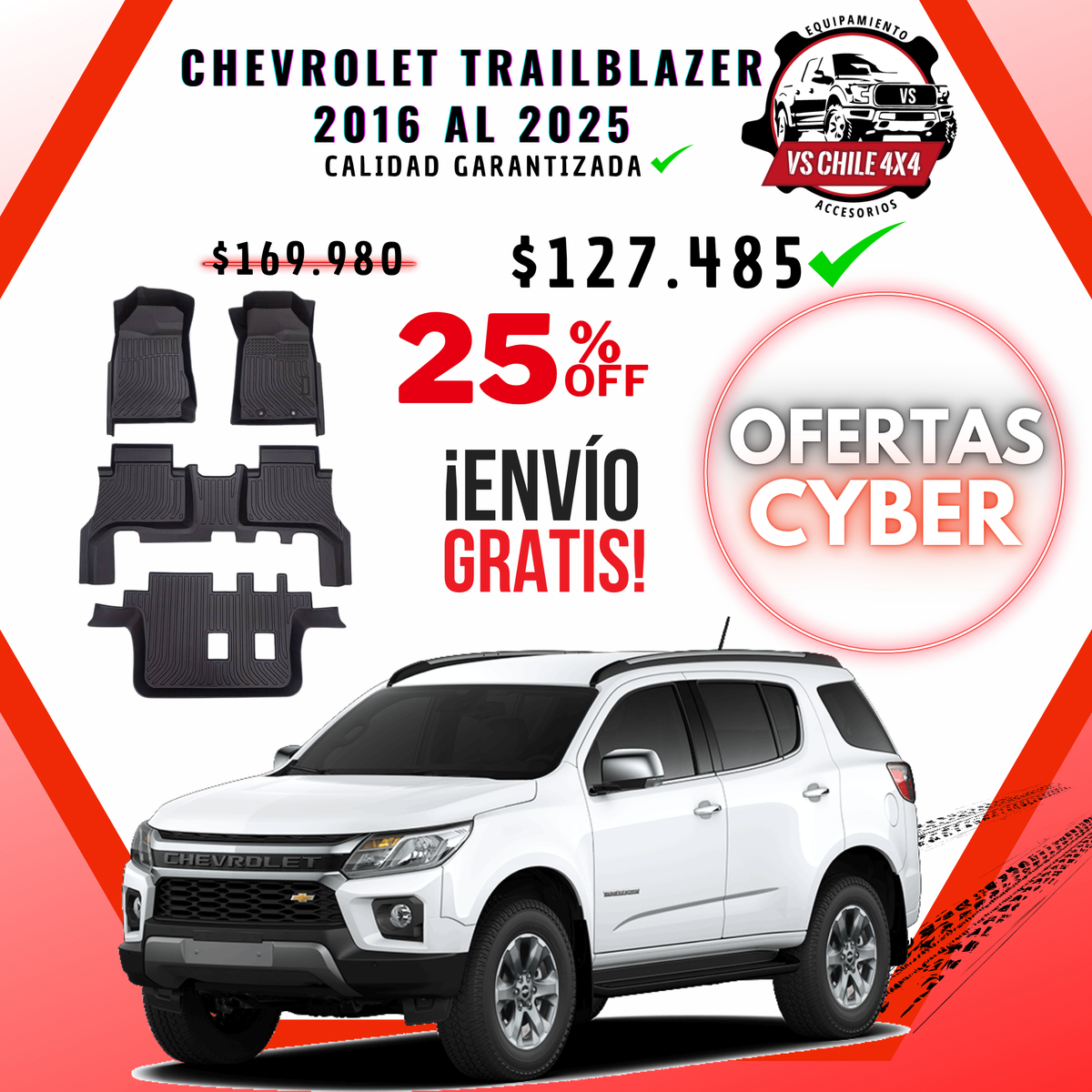 CHEVROLET TRAILBLAZER AÑOS 2016 AL 2025