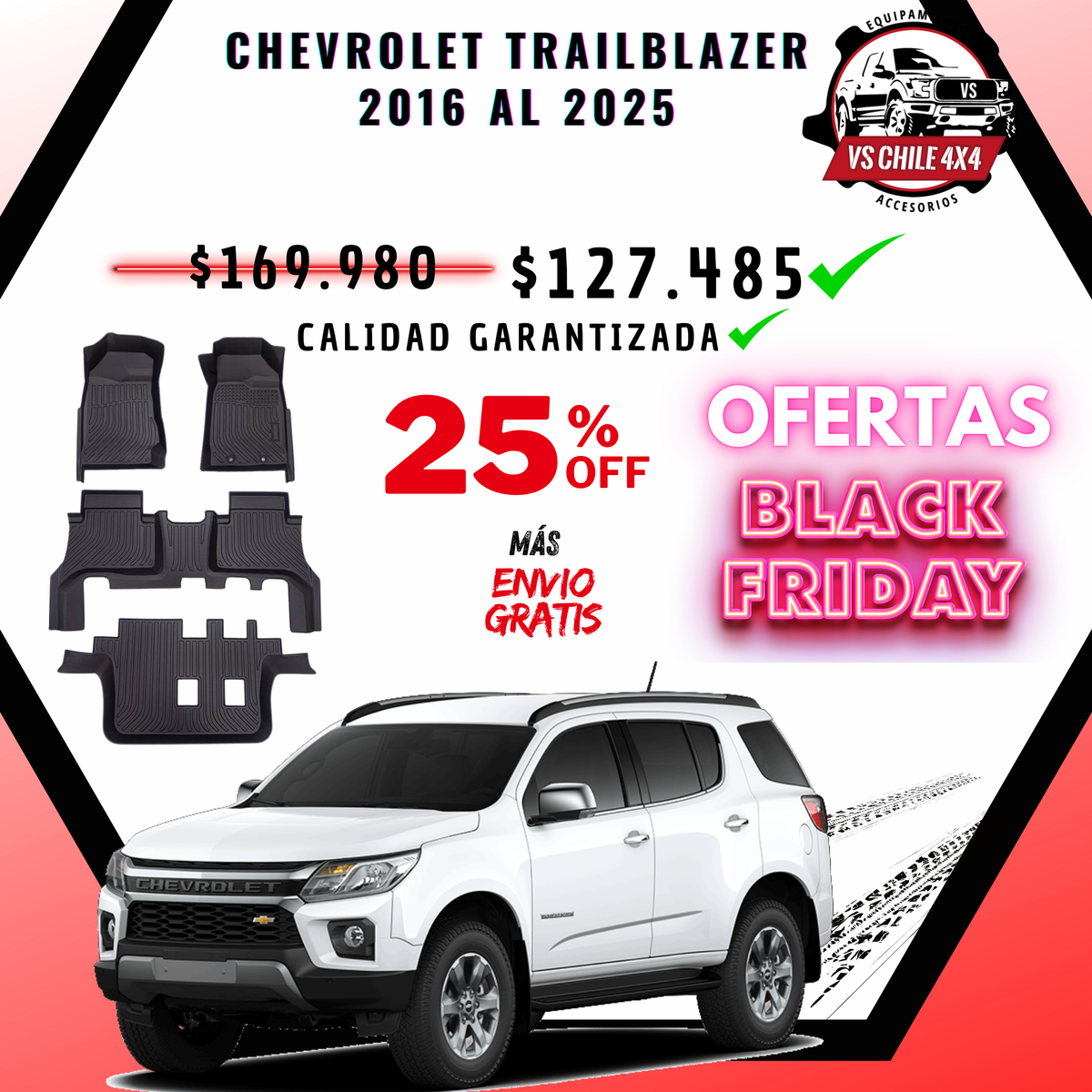 CHEVROLET TRAILBLAZER AÑOS 2016 AL 2025