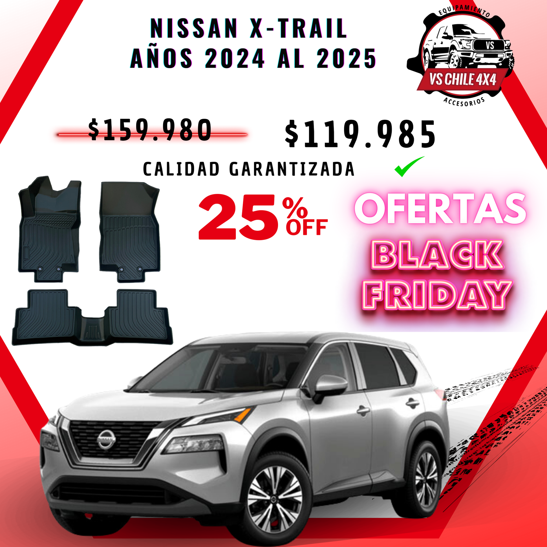 Pisos Calce Perfecto Nissan Xtrail X-trail 2023 al 2025