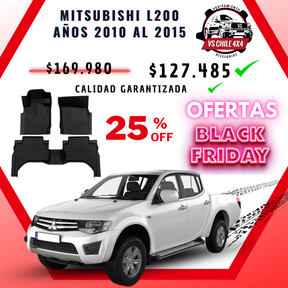 Pisos Calce Perfecto Mitsubishi L200 años 2010 al 2015