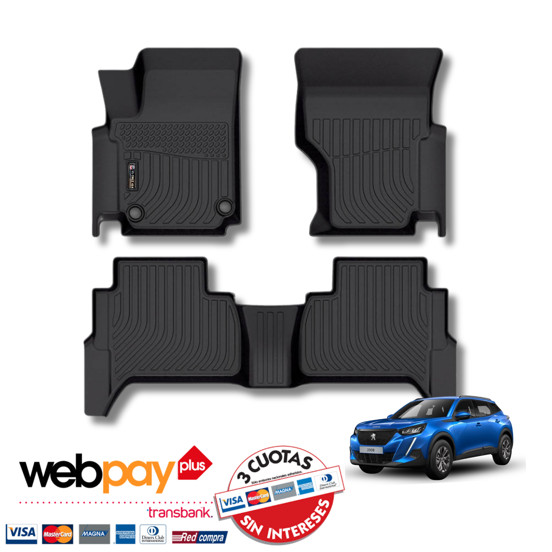 Pisos Calce Perfecto PEUGEOT 2008 años 2020 al 2025