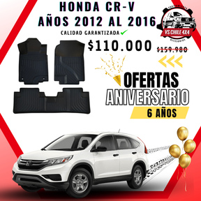 Pisos Calce Perfecto HONDA CRV CR-V años 2012 al 2016