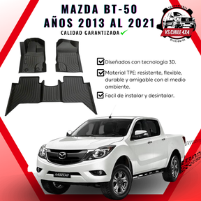 Pisos Calce Perfecto Mazda BT-50 años 2013 al 2021