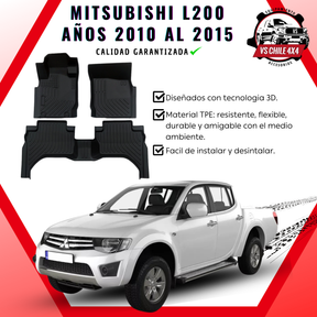 Pisos Calce Perfecto Mitsubishi L200 años 2010 al 2015