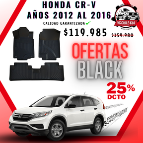 Pisos Calce Perfecto HONDA CRV CR-V años 2012 al 2016