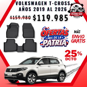 Pisos Calce Perfecto Volkswagen T-Cross (2019 - 2026)