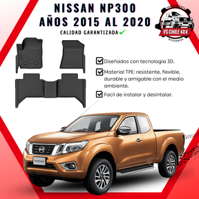 Pisos Calce Perfecto NISSAN NP300 años 2015 al 2020